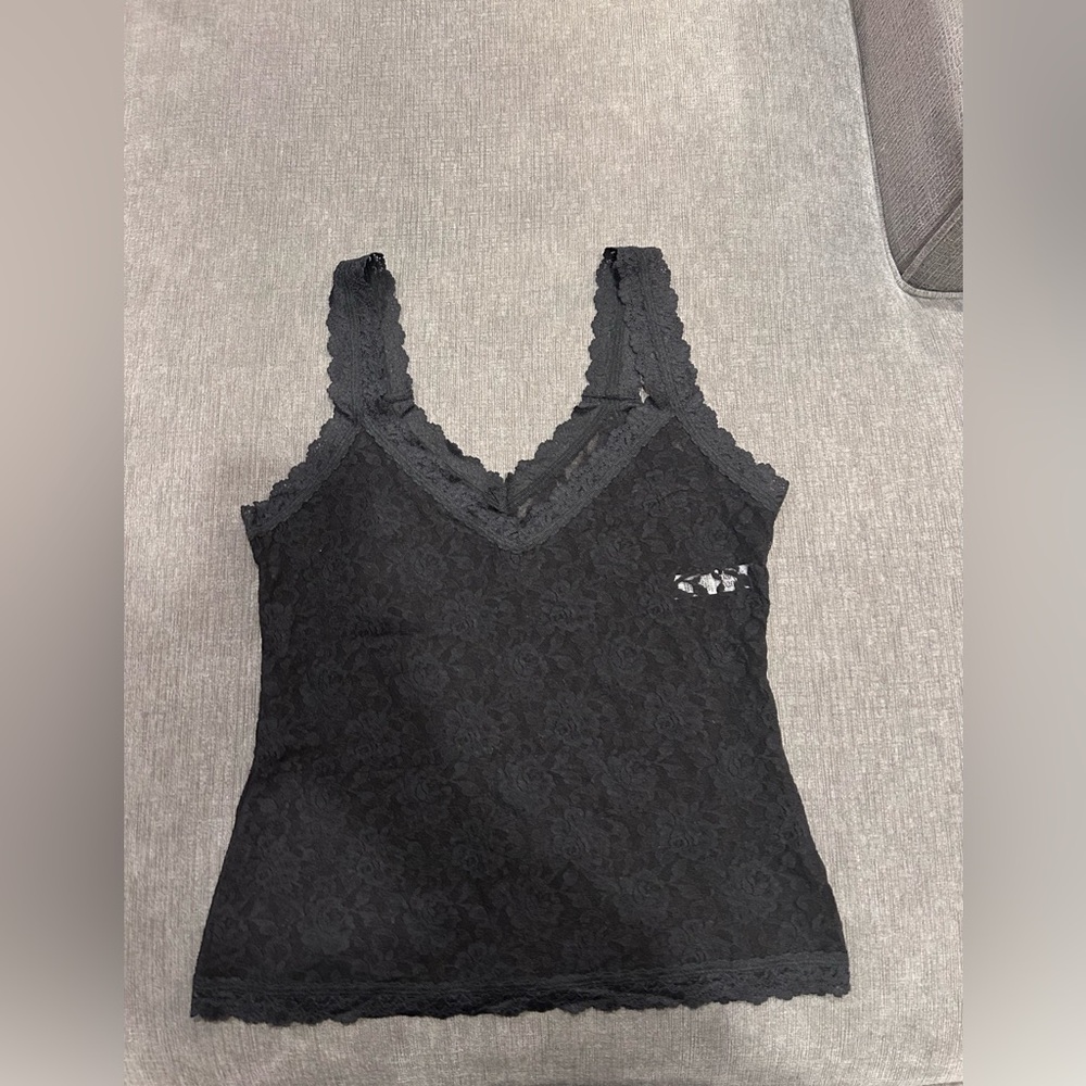 Hanky Panky Black Lace Tank Top